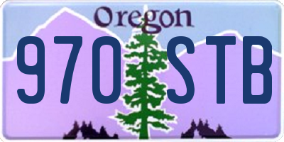 OR license plate 970STB