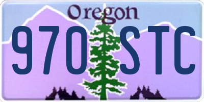 OR license plate 970STC