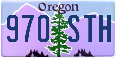 OR license plate 970STH