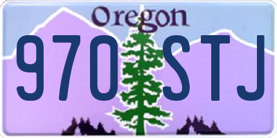 OR license plate 970STJ