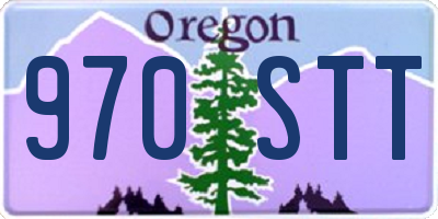 OR license plate 970STT