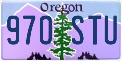 OR license plate 970STU