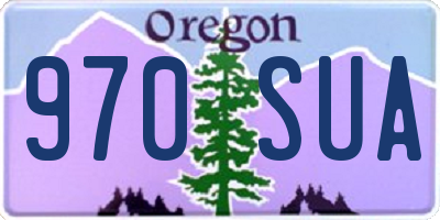 OR license plate 970SUA