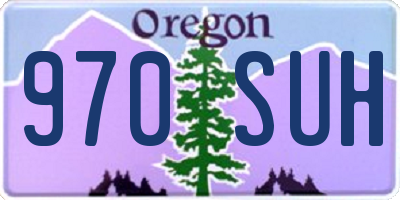 OR license plate 970SUH