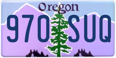 OR license plate 970SUQ