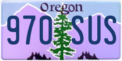OR license plate 970SUS