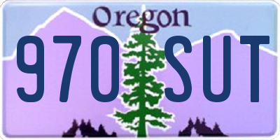 OR license plate 970SUT