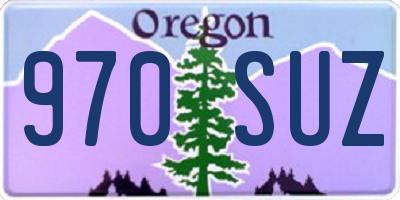 OR license plate 970SUZ