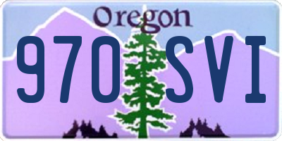 OR license plate 970SVI