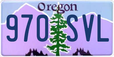 OR license plate 970SVL