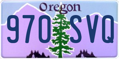 OR license plate 970SVQ