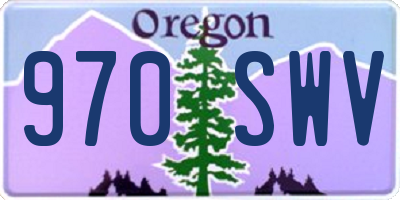 OR license plate 970SWV