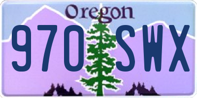 OR license plate 970SWX