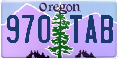 OR license plate 970TAB