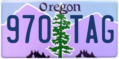 OR license plate 970TAG