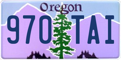 OR license plate 970TAI