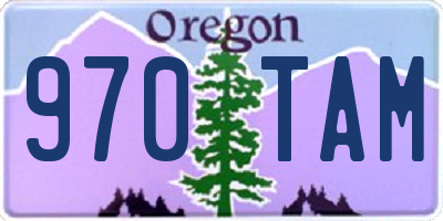 OR license plate 970TAM