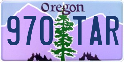 OR license plate 970TAR