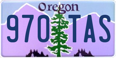 OR license plate 970TAS