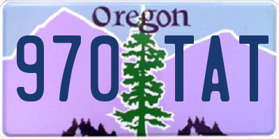 OR license plate 970TAT