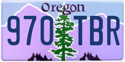 OR license plate 970TBR
