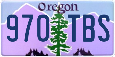 OR license plate 970TBS