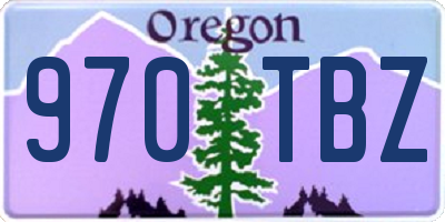 OR license plate 970TBZ