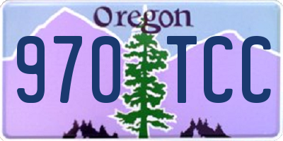 OR license plate 970TCC
