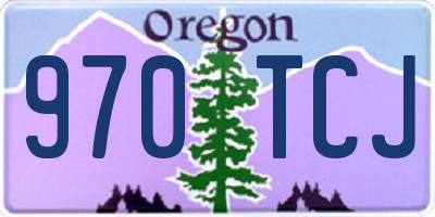 OR license plate 970TCJ