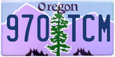 OR license plate 970TCM