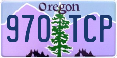 OR license plate 970TCP