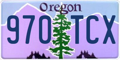 OR license plate 970TCX