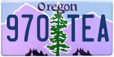 OR license plate 970TEA