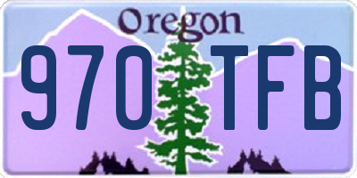 OR license plate 970TFB