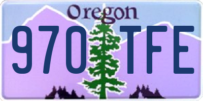 OR license plate 970TFE