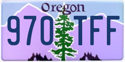 OR license plate 970TFF