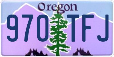 OR license plate 970TFJ