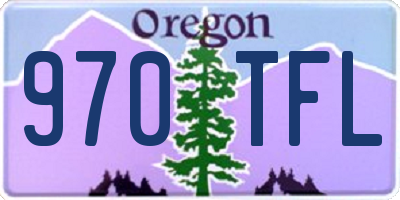 OR license plate 970TFL
