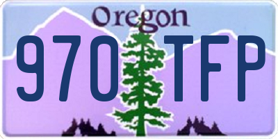 OR license plate 970TFP