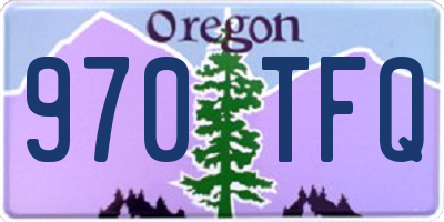 OR license plate 970TFQ