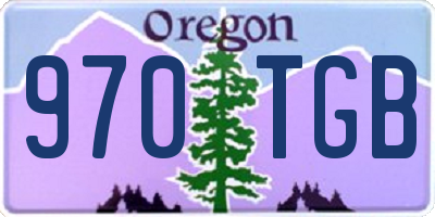 OR license plate 970TGB