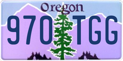 OR license plate 970TGG