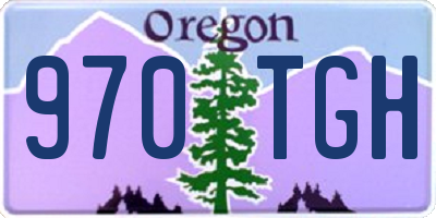 OR license plate 970TGH