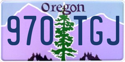OR license plate 970TGJ
