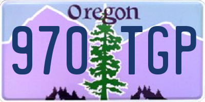 OR license plate 970TGP