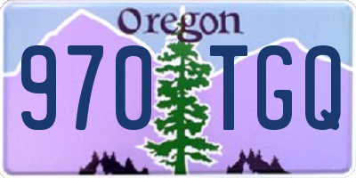 OR license plate 970TGQ