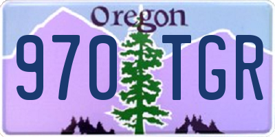 OR license plate 970TGR