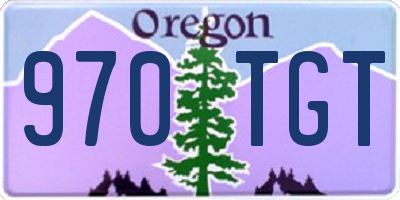 OR license plate 970TGT