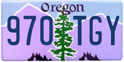 OR license plate 970TGY