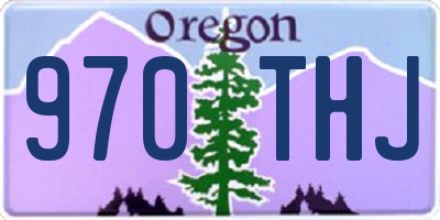 OR license plate 970THJ